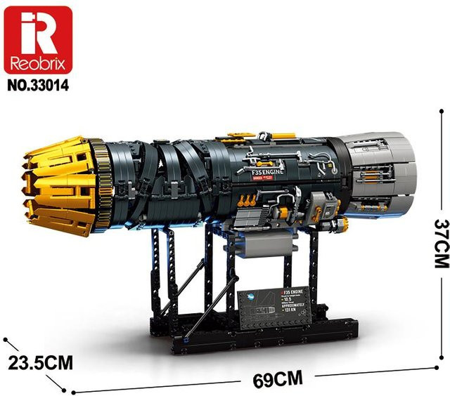 Wucifang Bags Turbofan-Triebwerk Bausteine, 1812 Teile, ab 14 Jahren - Bild 1