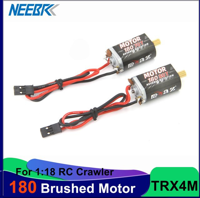 DSPOWER 180 Bürstenmotor 70T 80T mit 11T Ritzel, Motor Getriebe, 1:18 - Bild 1