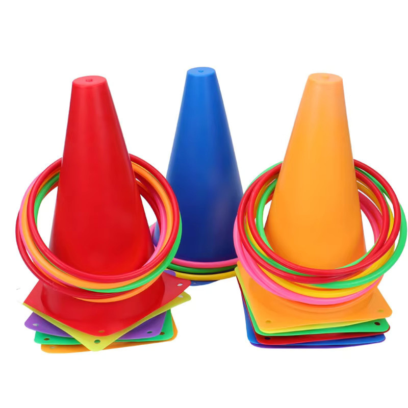5-Logo-Eimer, Wurfringe, Kegel, Kinderspielzeug, Kunststoff, Bunt / Mehrfarbig - Bild 3