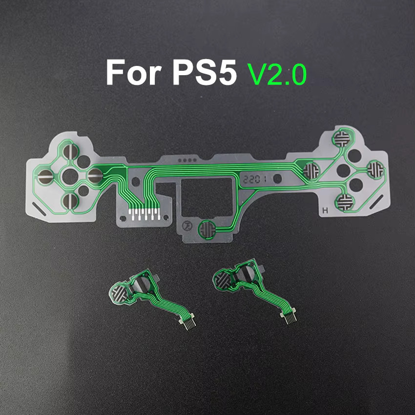 YuXi Leitfähige Folie Tastatur Flex-Kabel Reparatur-Set für PlayStation 5 Controller V1 V2 V3 - Bild 1