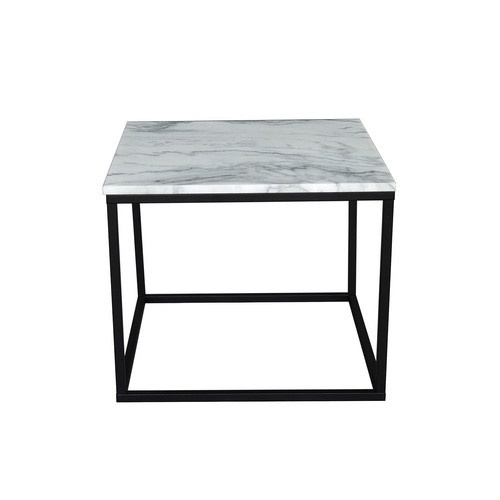 SIT Couchtisch THIS & THAT in Weiss mit Marmorplatte und Metallgestell, B: 60 cm, H: 50 cm - Bild 3