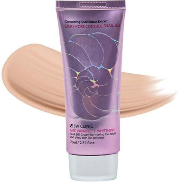 3W CLINIC Silky Pore Control Snail BB Cream, 70 ml, beige - Bild 1