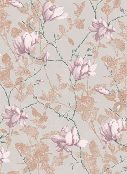 Borås Tapeter Wallpaper Lily Tree 7230 Floral Vlies Tapete in Rose - Bild 1