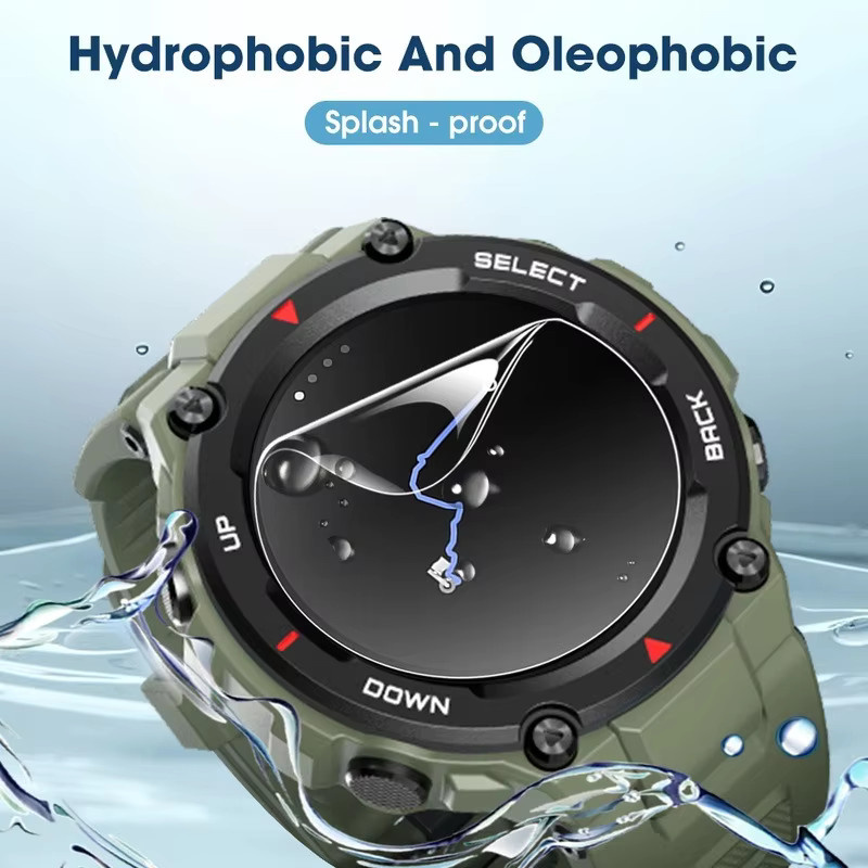 Huami Amazfit T-Rex Smartwatch Displayschutzfolie, Hydrogel, transparent, Unisex - Bild 3