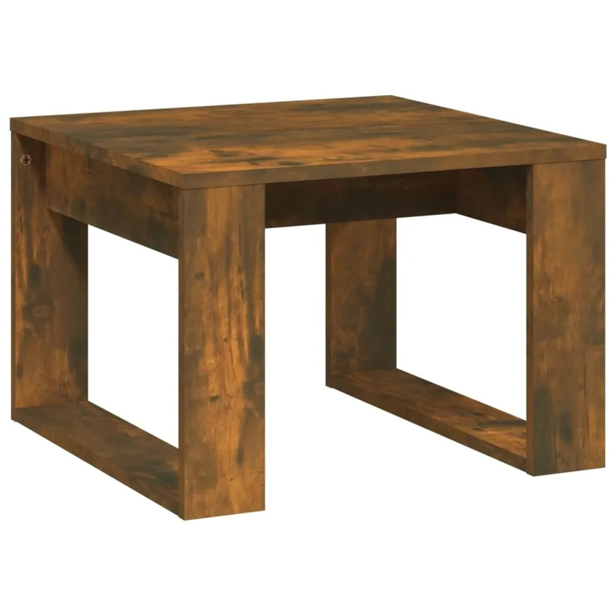 vidaXL Beistelltisch in Räuchereiche, modern, B/T/H: 50 x 50 x 35 cm - Bild 2