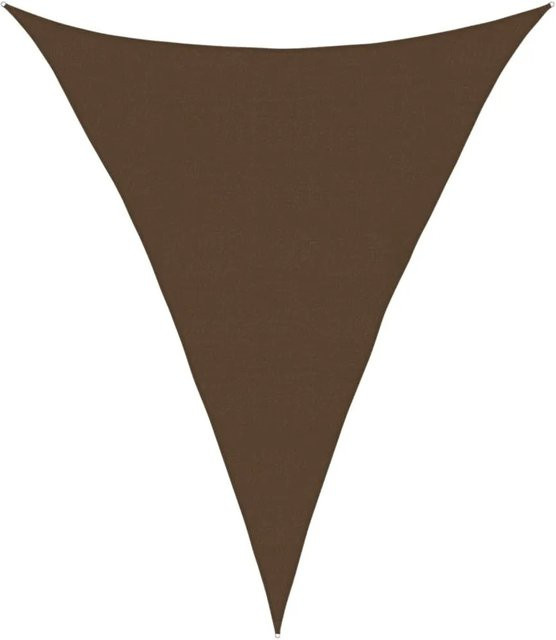 vidaXL Sonnensegel aus HDPE in Braun, dreieckig, B/T/H: 4 x 5 x 5 m - Bild 1