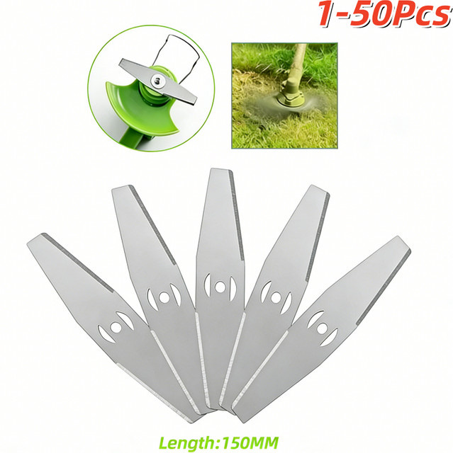 LUSQI Metall-Rasentrimmerkopf Ersatzteil-Set für Rasenmäher, 50 Stück, Durchmesser: 15 cm - Bild 1