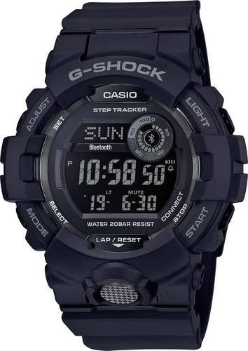 Casio Smartwatch, Digitaluhr, Schwarz, Kunststoff, Herren, 20 ATM - Bild 1