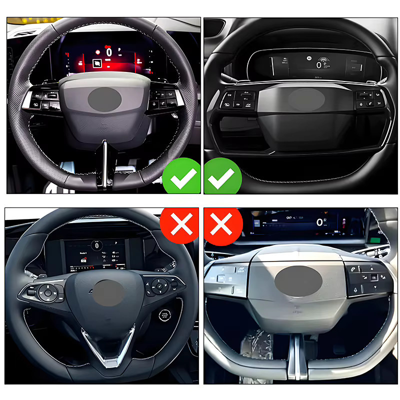 AULIGUS Lenkrad Schaltwippen Aufkleber für Opel Vauxhall Astra L 2022-2025, Zafira, Vivaro, Frontera 2024, Mokka 2025 aus Legierung - Bild 4