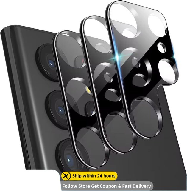 Kameraobjektivschutz aus gehärtetem Glas für Samsung Galaxy S25 S24 S23 S22 S21 Ultra Plus FE in Transparent - Bild 1