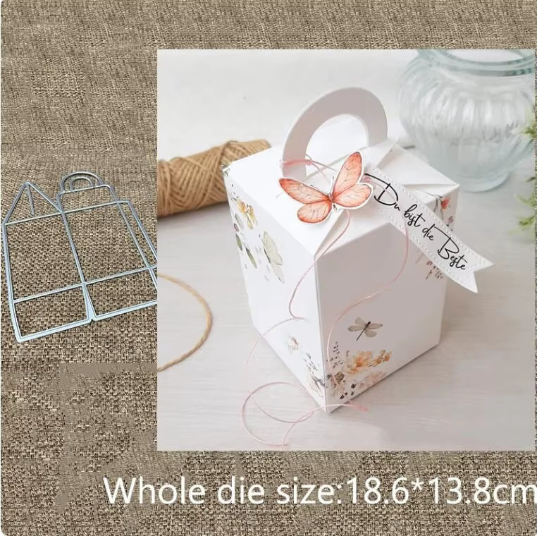 Metall Stanzformen Geschenkbox als Schablone und Vorlage für Scrapbooking und Handwerk - Bild 3