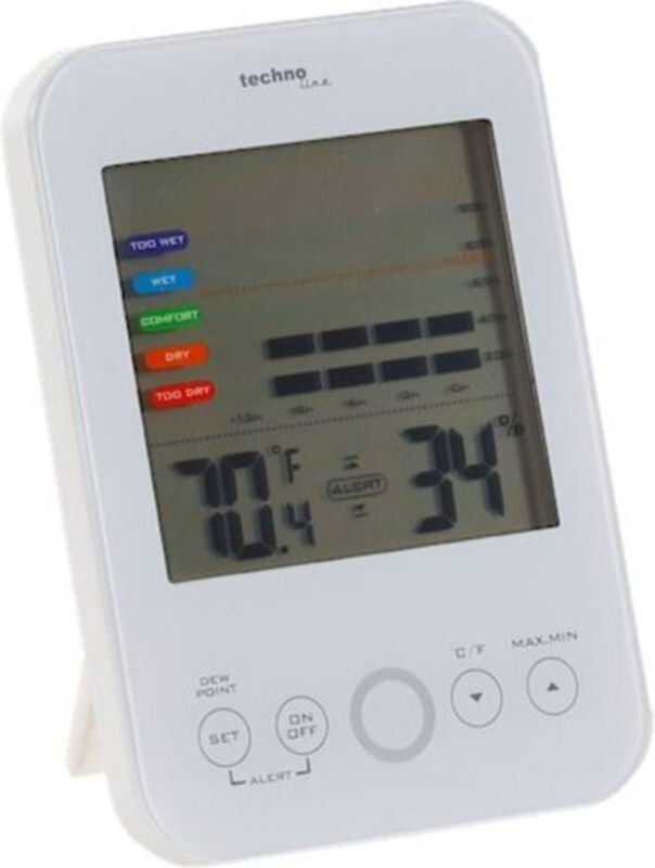 Technoline WS 9422 Luftfeuchtemessgerät Hygrometer in Weiß mit Taupunkt- und Schimmelwarnanzeige - Bild 2
