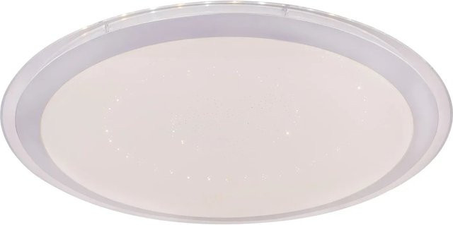 Globo LED-Deckenleuchte Carry Weiß, dimmbar mit Fernbedienung und RGBW-Effekt, Durchmesser: 53 cm - Bild 1