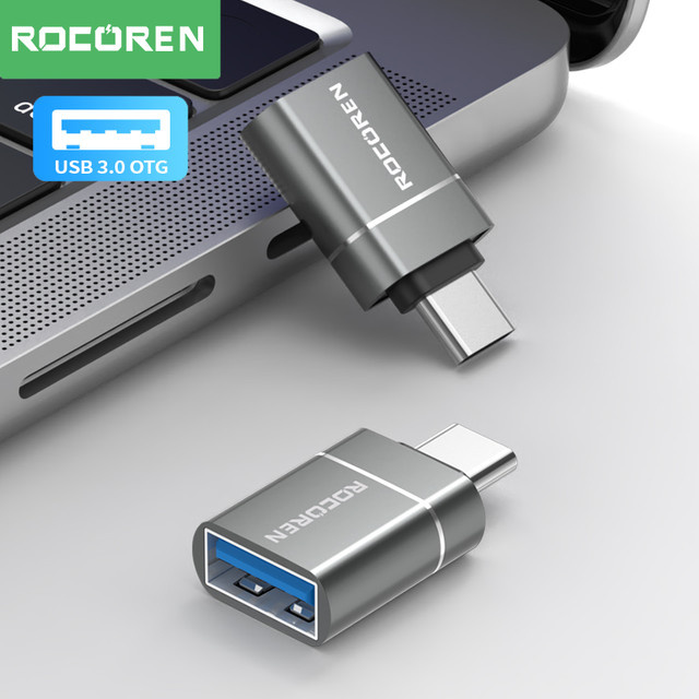 Rocoren OTG Adapter USB Typ C auf USB A 3.0 Konverter für MacBook Samsung S22 S21 und Android Geräte - Bild 1