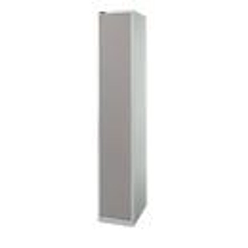 Schäfer Shop Select Garderobenschrank mit 1 Abteil, 5 Fächern und 4 Fachböden, abschließbar, lichtgrau/platingrau, Breite: 35 cm - Bild 3