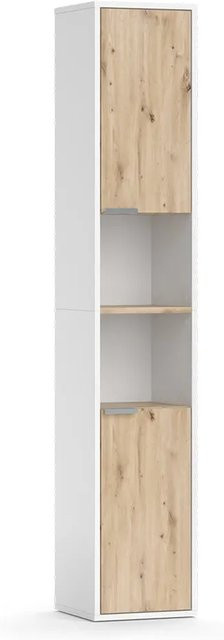 Vicco Hochschrank Henri Badschrank Weiß mit 2 Türen und Ablagen B/T/H: 30 x 30 x 165 cm - Bild 2