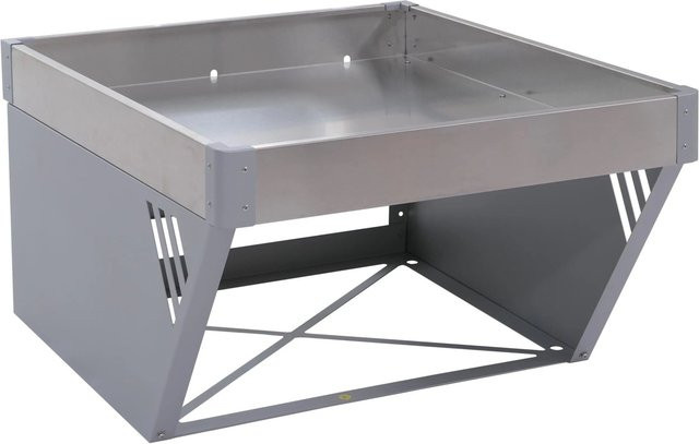 MCW Mähroboter-Garage P41 mit Pflanzkasten aus Metall in Grau, B/T/H: 40 x 60 x 70 cm - Bild 2