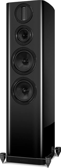 Wharfedale AURA 4 Passive Stand-Lautsprecher Set, Schwarz Hochglanz - Bild 1