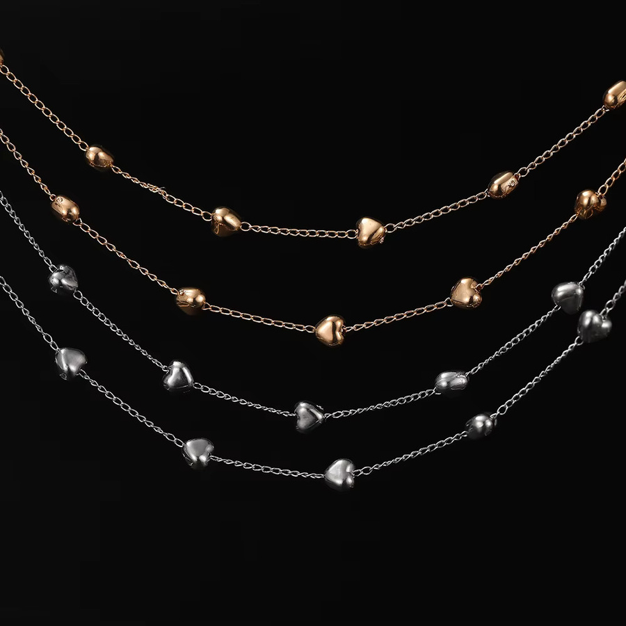 Kupferkette, 2 Meter, 6 mm, Herzperle, Unisex - Bild 4