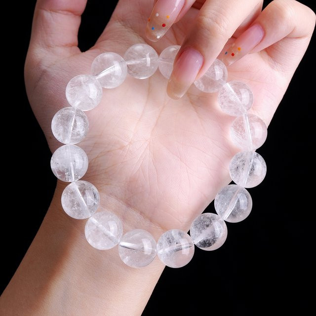 JD Naturstein Armband, Weiß, Kristall, Unisex - Bild 1