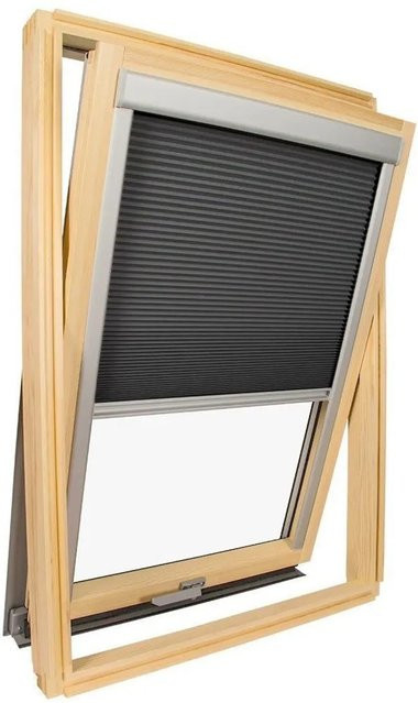 Avosdim Wabenplissee für Velux Dachfenster, Verdunkelung, Anthrazitgrau - Bild 1