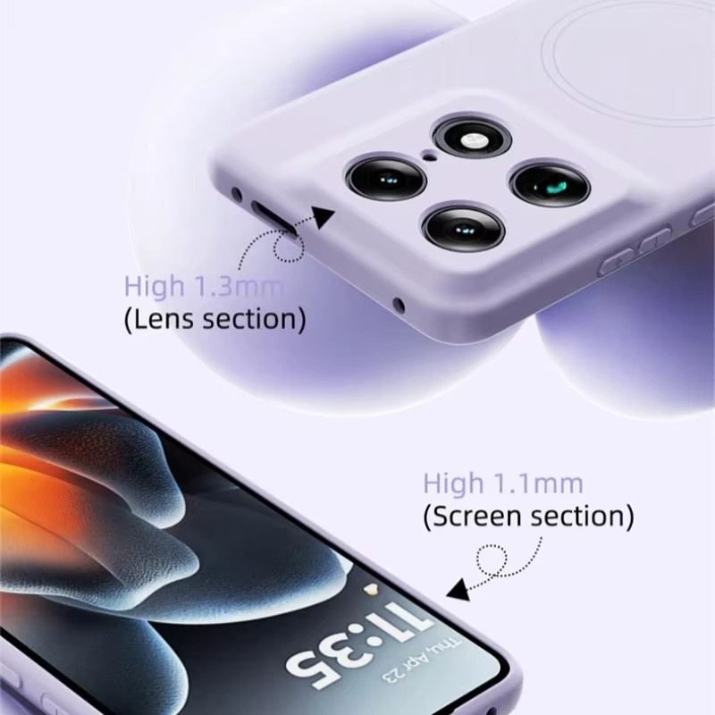 Magnetische Silikonhülle für Motorola Edge 70 Fusion, 60 X70 Air Pro und G77 in Schwarz, stoßfeste MagSafe kompatible Schutzhülle - Bild 4