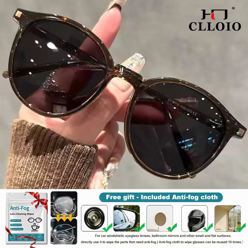 CLLOIO Sonnenbrille, rund, Vollrand, Damen, braun - Bild 2