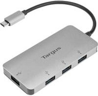 Targus USB-C-Hub mit 4x USB-A Anschlüssen in Silber - Bild 1