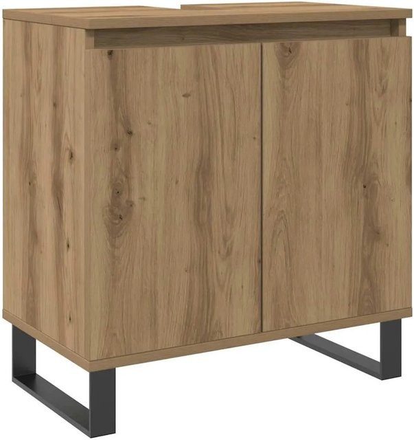 vidaXL Badschrank Artisan-Eiche im industriellen Stil, B/T/H: 58 x 33 x 60 cm - Bild 1