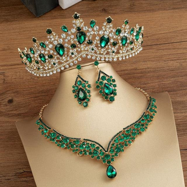 Wucifang Jewelry Schmuck-Set, Zirkonia, Kristall, Zinklegierung, Damen - Bild 1