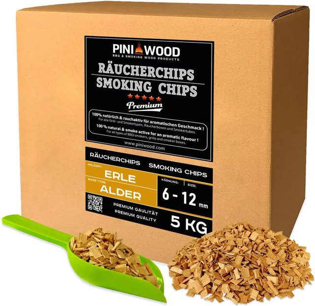 PINI Räucherchips aus Erle ohne Rinde, 5 kg - Bild 1