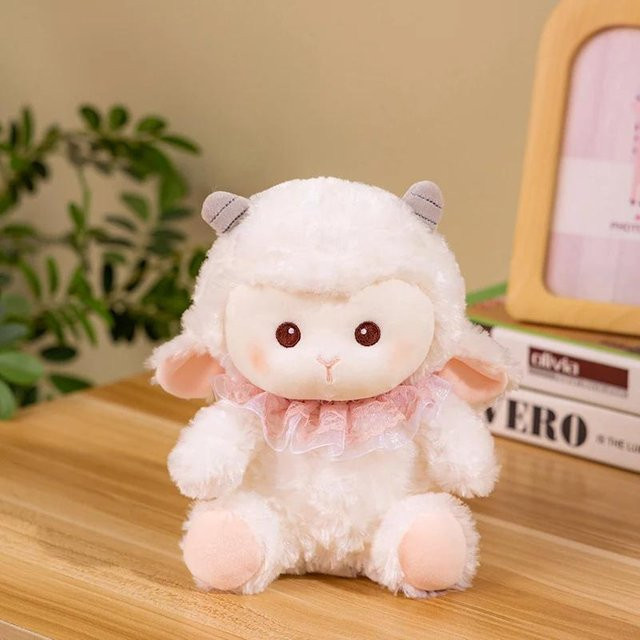 Yiran Health & Beauty Kawaii Tier Schaf Plüschtiere, Lamm Puppen, 23cm - Bild 1