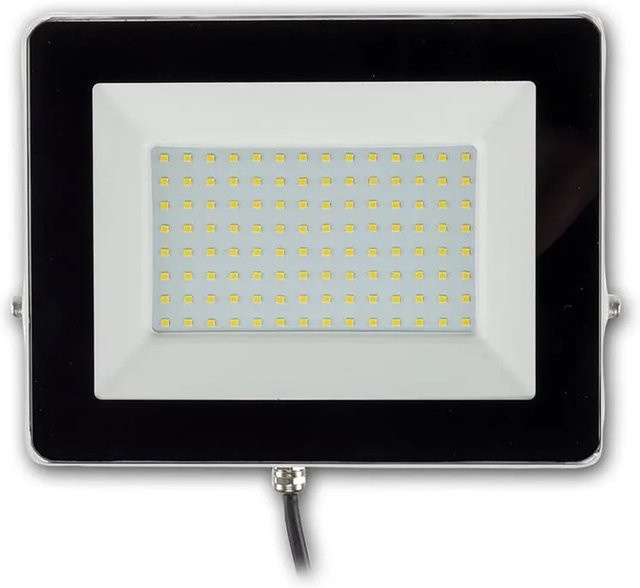 ChiliTec LED-Fluter CTF-SLW 98 in Weiß mit 100W und 7670lm, IP65 wetterfest, neutralweißes Licht - Bild 1