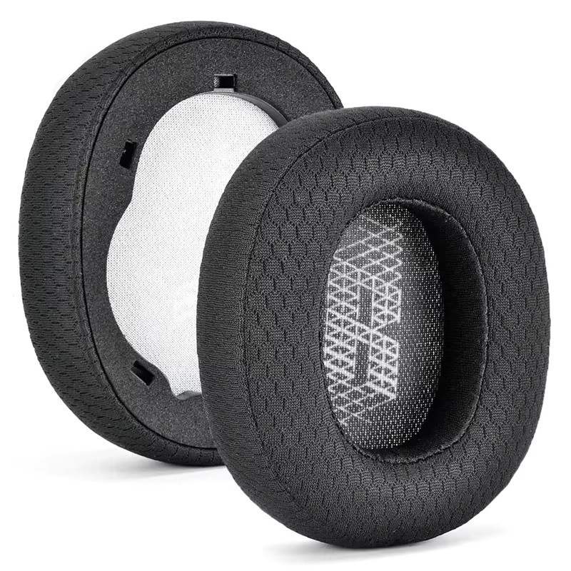 Atmungsaktive Ersatz-Ohrpolster im Fußball-Mesh-Stil für JBL E65, E65BTNC, Duet NC, Live 650BTNC und Live 660BTNC in Schwarz - Bild 4