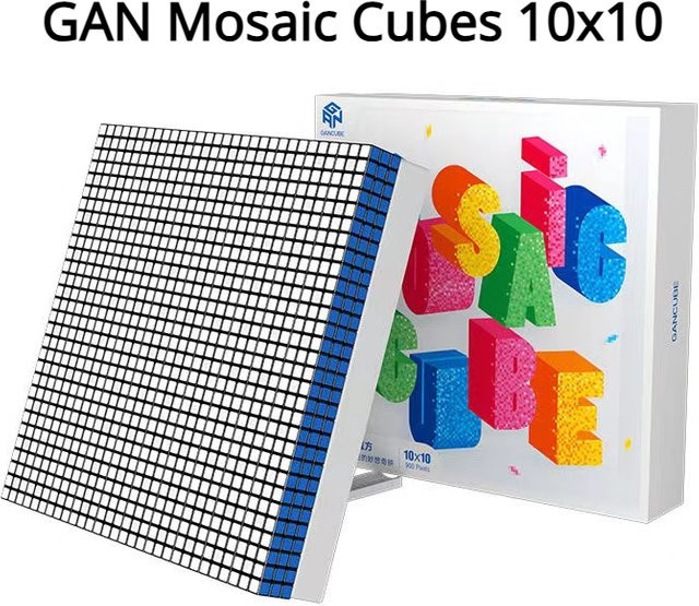 GAN Mosaic Cube 10x10 Puzzle Cube Bunt / Mehrfarbig ab 14 Jahren - Bild 1