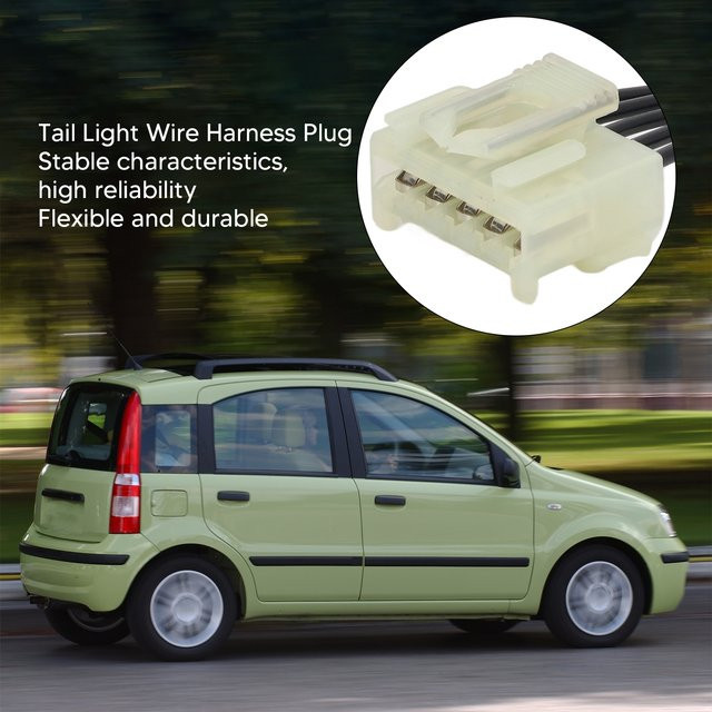 Rücklicht Kabelbaum Stecker Ersatz für Fiat Panda zweite Generation MK3 von DOACT - Bild 1