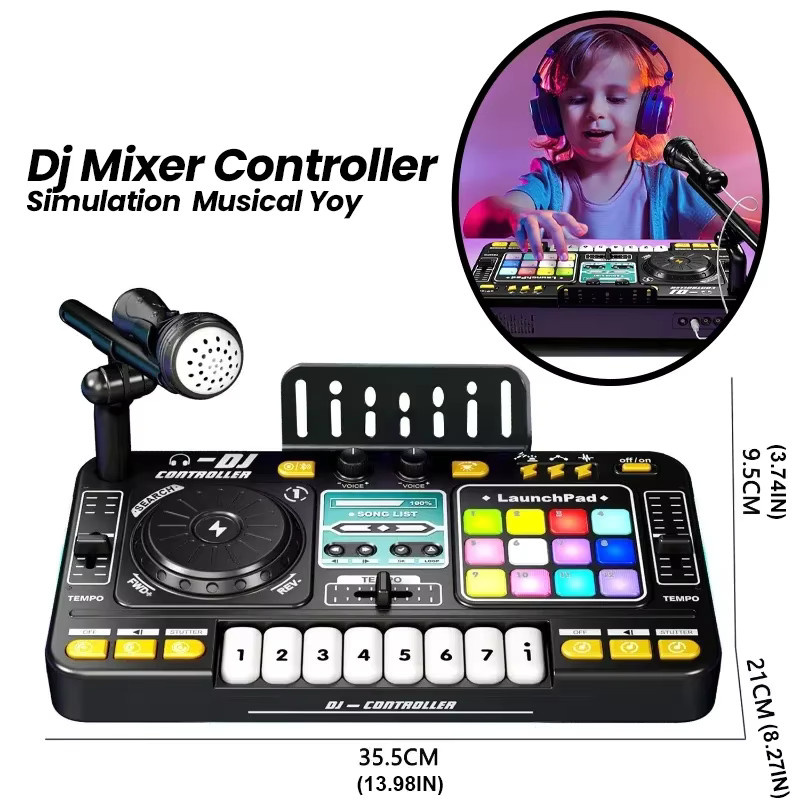 CONUSEA DJ Mixer Controller, Musik Spielzeug, mit Sound - Bild 3
