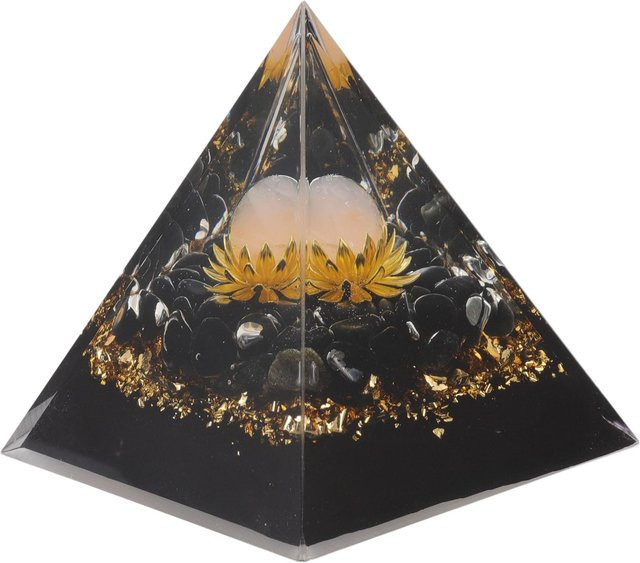 GoolRC Orgon-Pyramide Kristall-Chakra-Pyramide in Multicolour für Wohnzimmer, Schlafzimmer oder Büro - Bild 1
