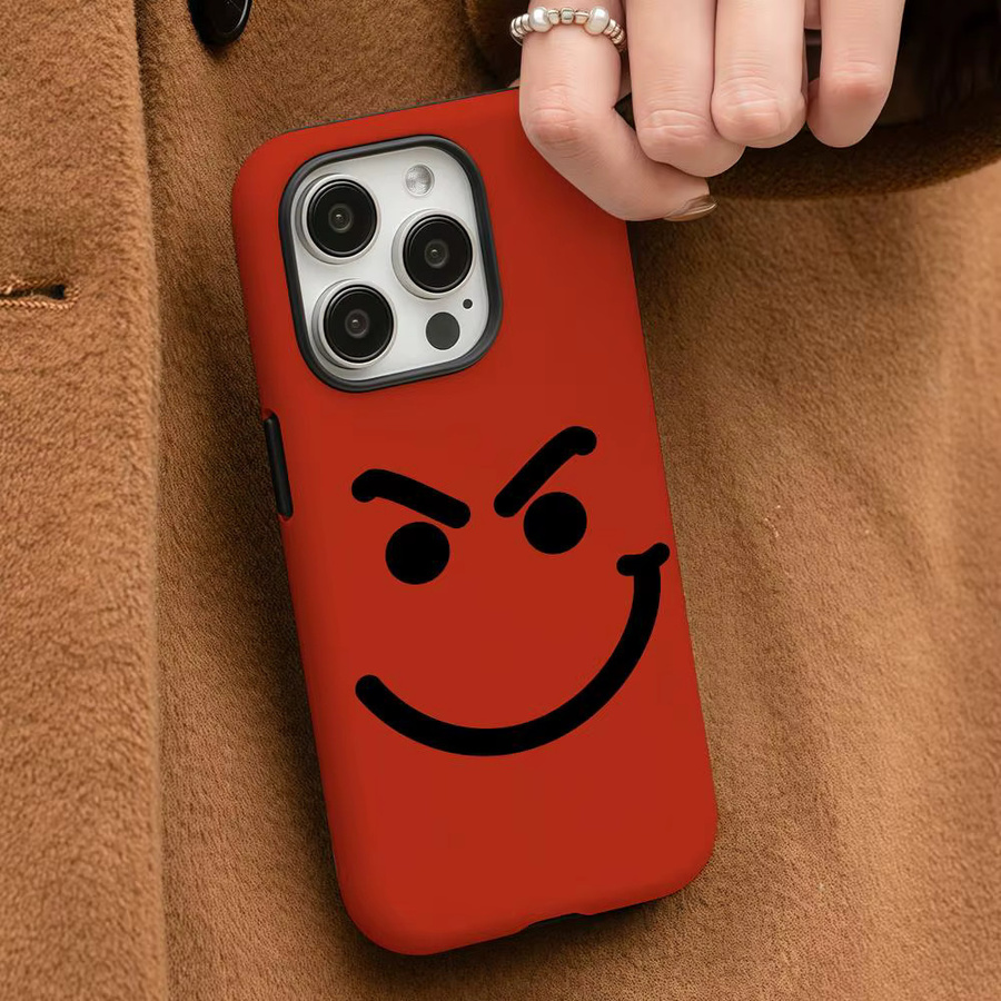 B-Bon J-Jovi Handyhülle für iPhone 17 16 15 14 13 12 Pro Max Plus mit glänzender HD-Doppelschicht-Flüssigkeitshartschale in Weiß und Rot - Bild 3