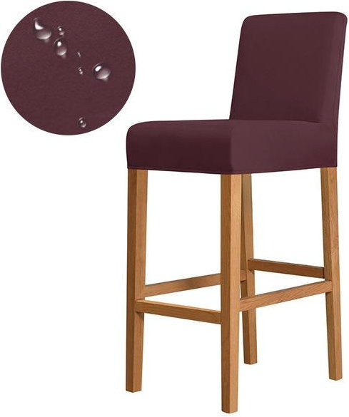 Wasserabweisender Stuhlbezug aus Stretchstoff in Lila für Esszimmer und Büro - Bild 1