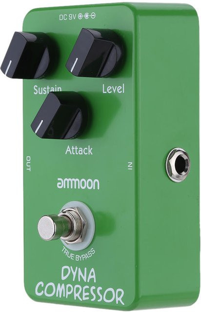 ammoon AP-05 Dynamisches Kompressor-Gitarreneffektpedal mit True Bypass in Schwarz - Bild 1