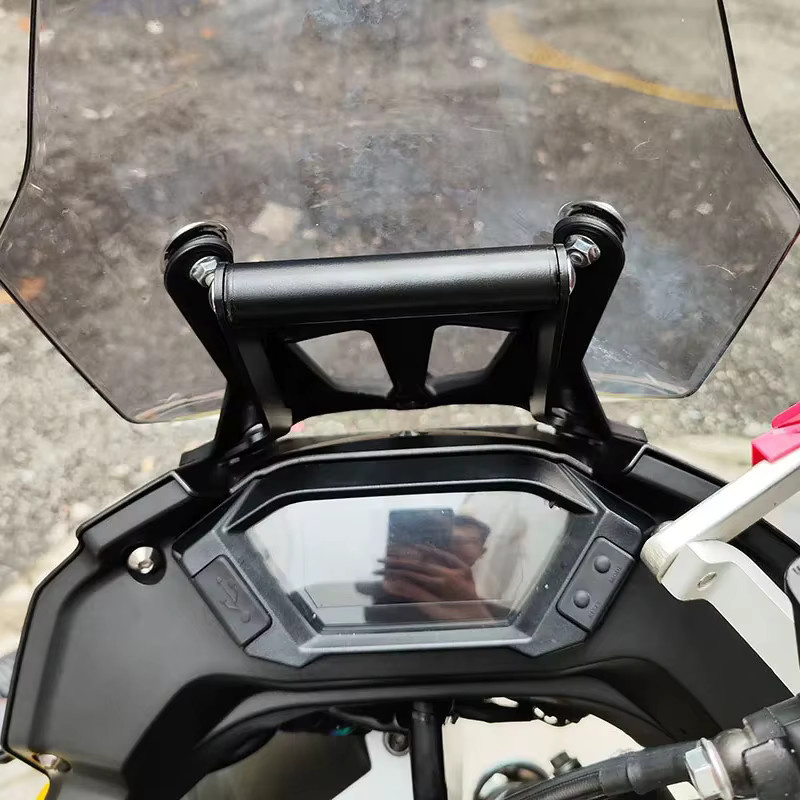 Handyhalterung für Loncin Voge 300 Rally und 300GY Motorrad mit GPS Navigation Platte in Schwarz - Bild 2