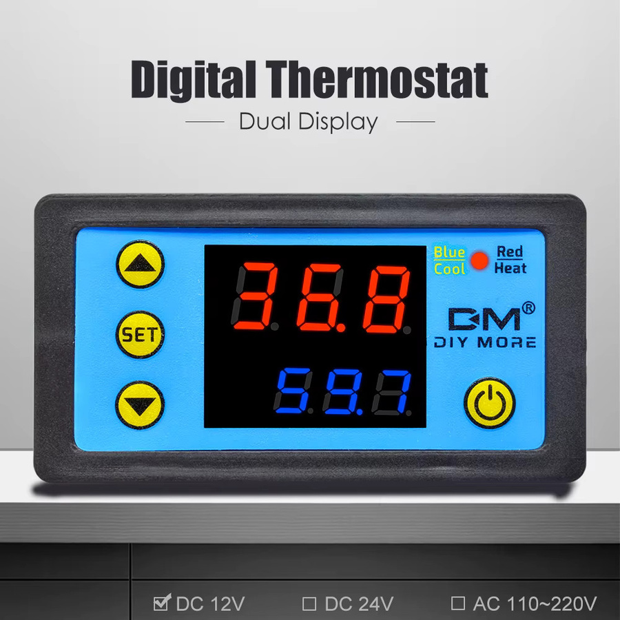 Digitaler Thermostat Temperaturregler W3231 von Voktta für Inkubatoren und Temperaturmessungen, 12V 24V 110V 220V - Bild 3