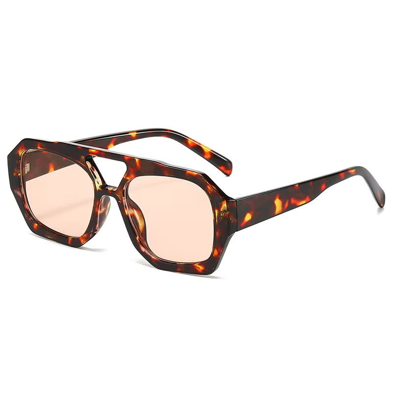 Arvin Sonnenbrille, Vollrand, Square, Leopard Braun, Damen - Bild 5