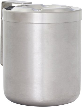 Rottner Wandaschenbecher Tresor aus Edelstahl in Edelstahlfarben und Grau, B: 10,2 cm, H: 12,5 cm - Bild 1