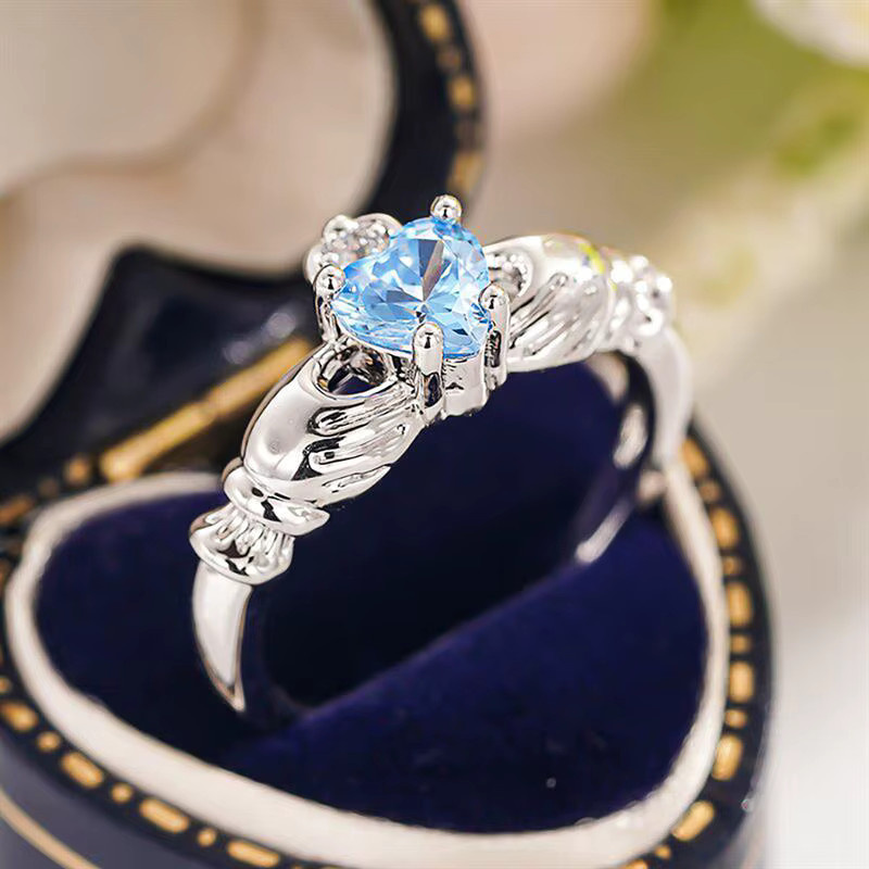 Huitan Ring, kronenförmig, Zirkonia, Silber, Damen - Bild 2