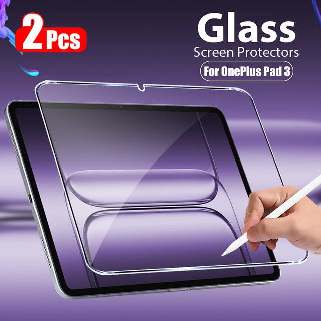 2 Stück Displayschutzfolie aus gehärtetem Glas für OnePlus Pad 3 13,2 Zoll in Transparent - Bild 1