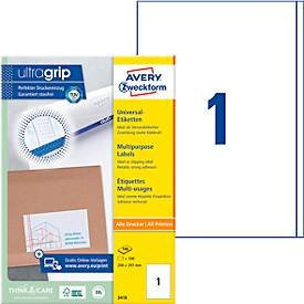 Avery Zweckform Universal-Etiketten Weiß A4, 100 Stück - Bild 1