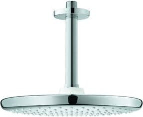 Grohe Kopfbrauseset Tempesta 250 mit Deckenauslass, Durchmesser: 14,2 cm, Chrom, Rain-Strahlart, Anti-Limescale und Wassersparfunktion - Bild 1