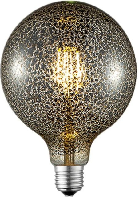 Lucande LED Globe Lampe E27, 4W, warmweiß, Alu-grau/Glas, dimmbar - Bild 1